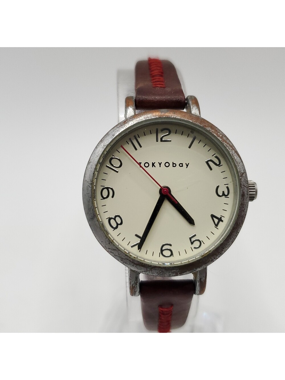 Tokyo Bay Quartz 30mm Womens Watch Silver Tone New Battery